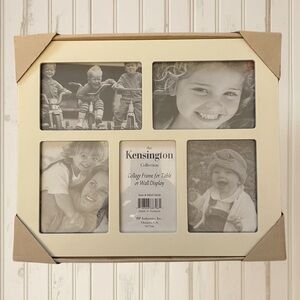 BP INDUSTRIES Kensington Collage Picture Frame Table Wall Cream 11.5x9.5 NIB